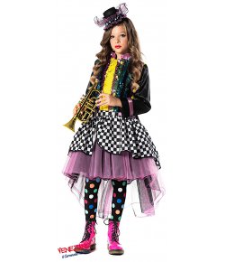 Costume vestito di carnevale Ragazza Jolly bambina da 7S a 10XL