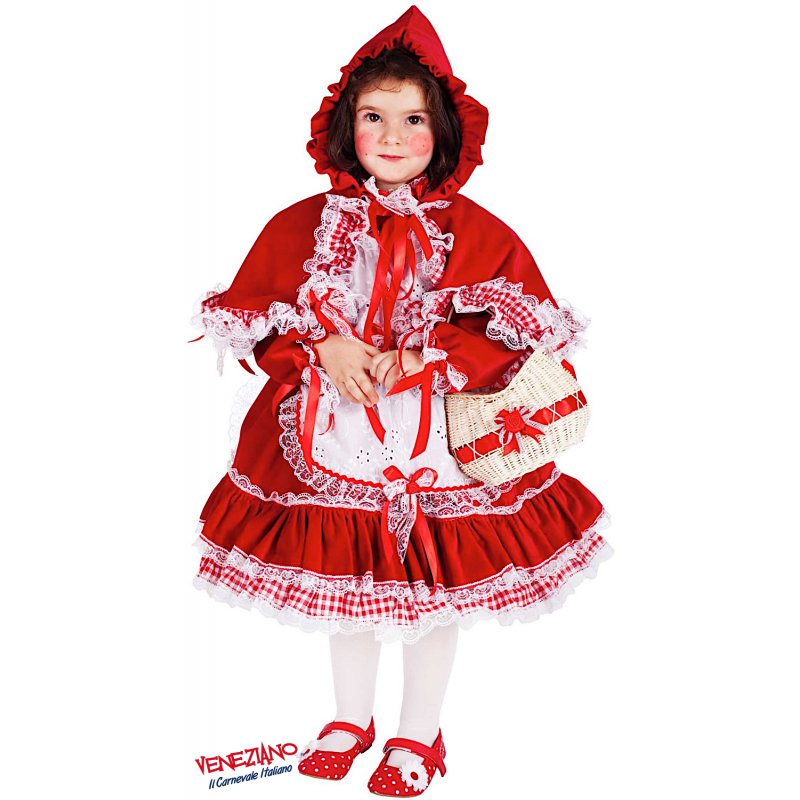 Costume vestito di carnevale Sbandieratrice baby bambina da 4 a 6 anni