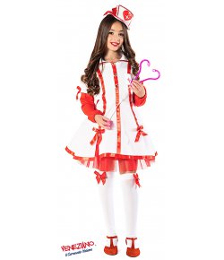 Costume Carnevale Bambina Da Barbie Veneziano Vestito Di Travestimento  Parrucca