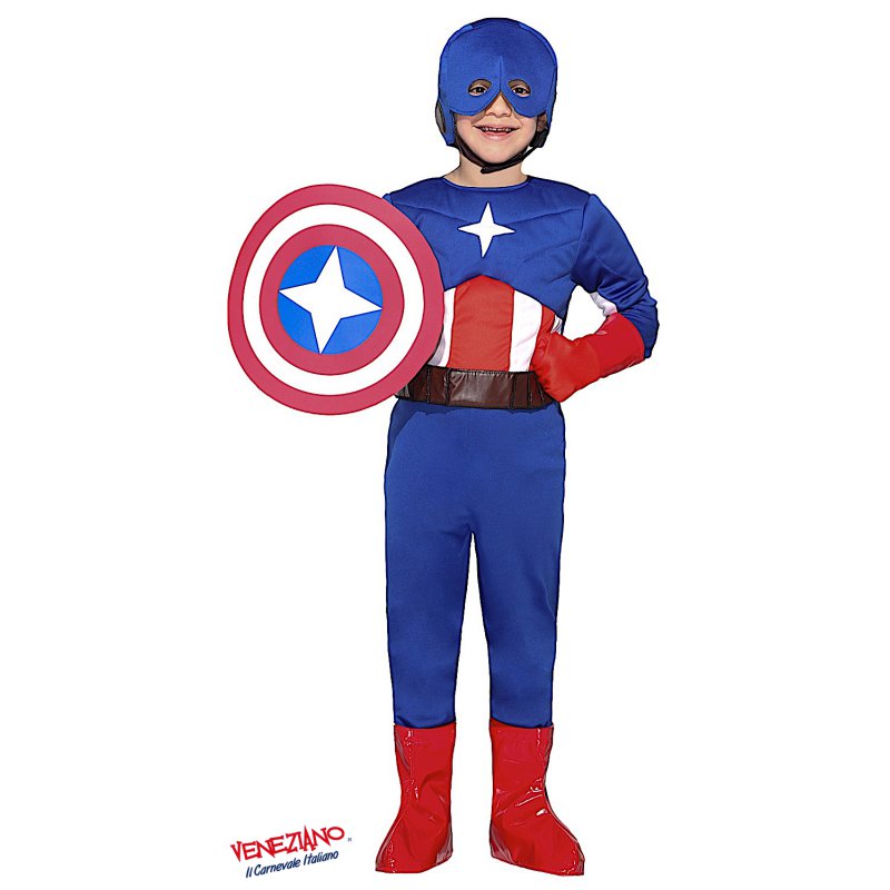 Costume da supereroe Capitan Blu per donna